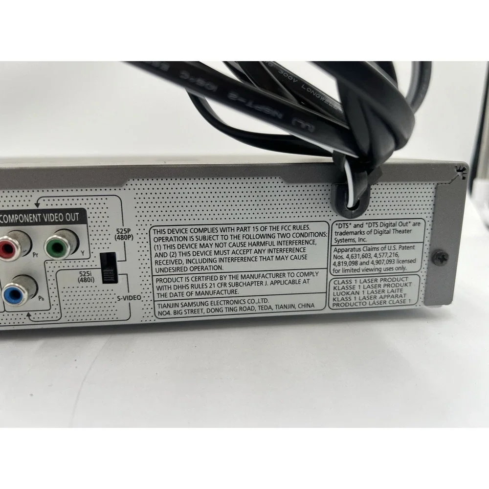 Samsung DVD-P231 DVD Player Tested Working w/ Extra Long RCA AV Cable